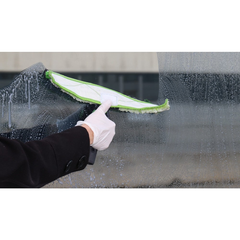 Pulex Unihandle 35cm Window Cleaning Tool – Swivel Squeegee & Washer – in use, view 3