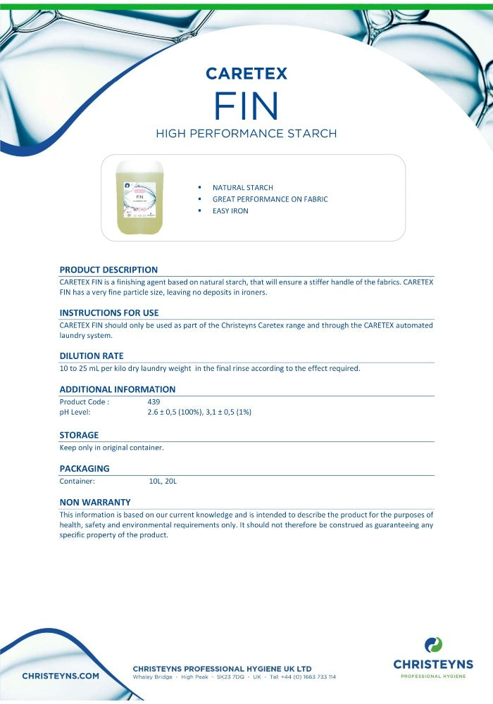 Caretex Fin High Performance Starch (439)