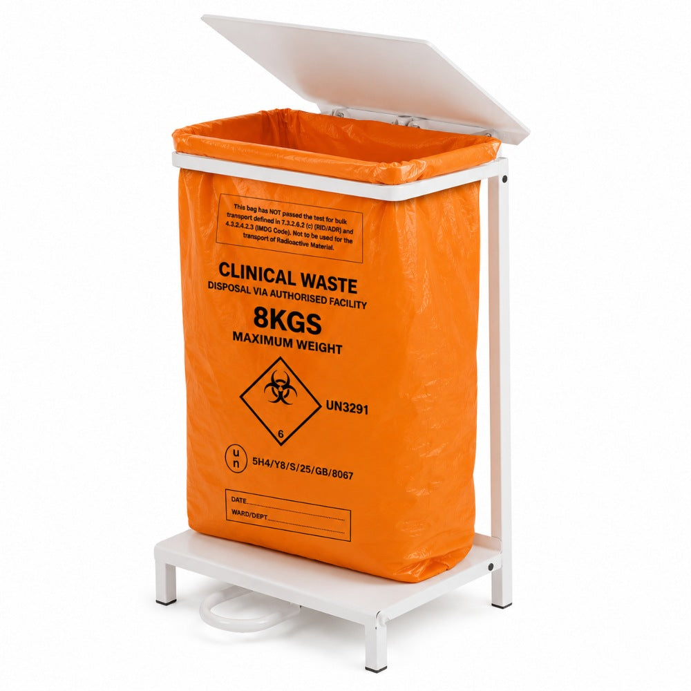 92L Commercial Pedal Bin Frame Sack Holder with Foot Operated Lid