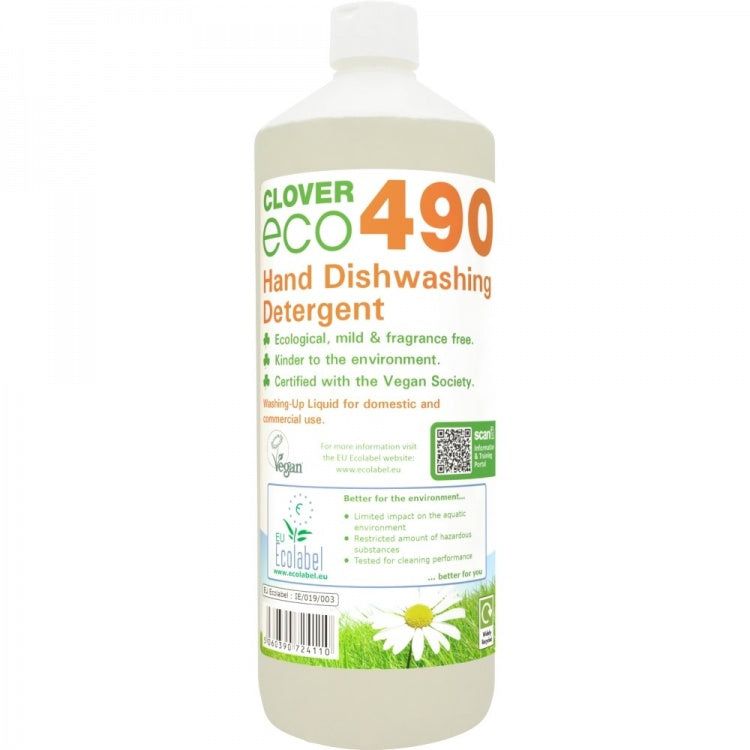 Clover Chemicals Eco 490 hand dishwashing detergent, 1 litre