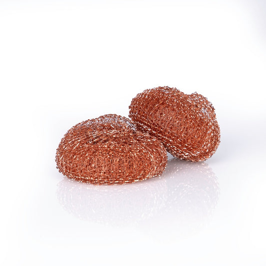 Coppercote Scourer (Pack of 20) - Fine Metal Mesh Coated with Copper - Ideal For Use On Metal Surfaces - Non Scratch