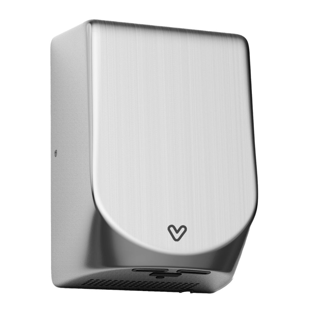 Velair F9 + Eco stainless-steel, high-speed hand dryer – silver