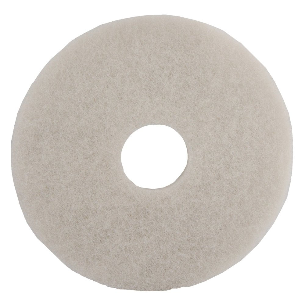 17" Standard Speed Machine Floor Pads – white