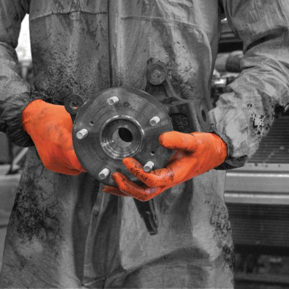 Polyco Finite Orange Grip Nitrile Powder-Free Disposable Gloves (100 per Box)
