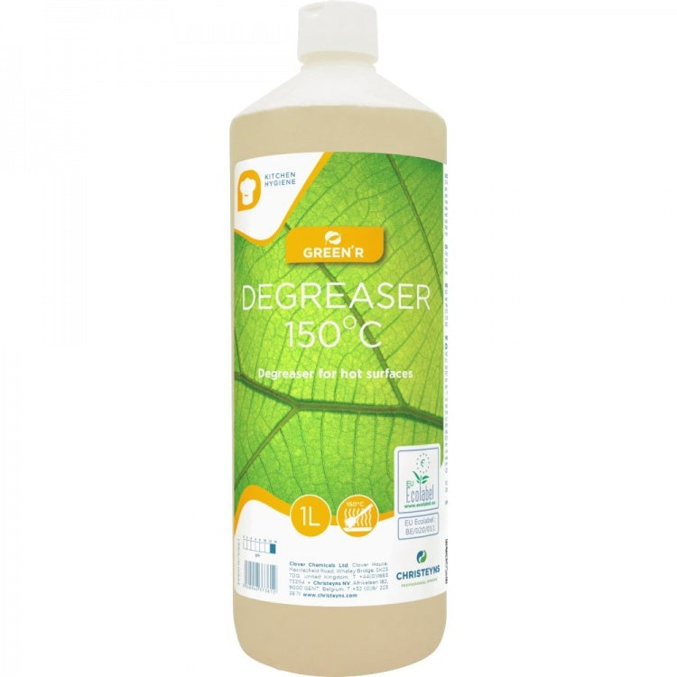 Clover Chemicals GREEN'R Degreaser 150°C for hot surfaces (341), 1 litre