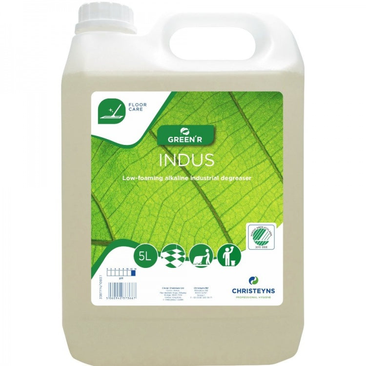 Clover Chemicals GREEN'R Indus low foaming industrial degreaser (338), 5 litre