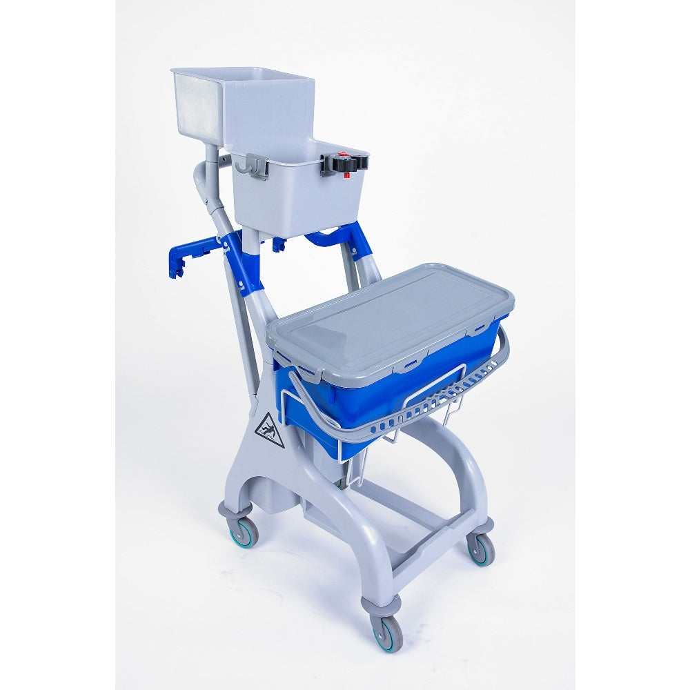 Quick Response Trolley for Pre-Soaked Mopping – blue