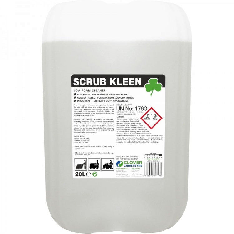 Clover Chemicals Scrub Kleen (308) Low Foam Cleaner