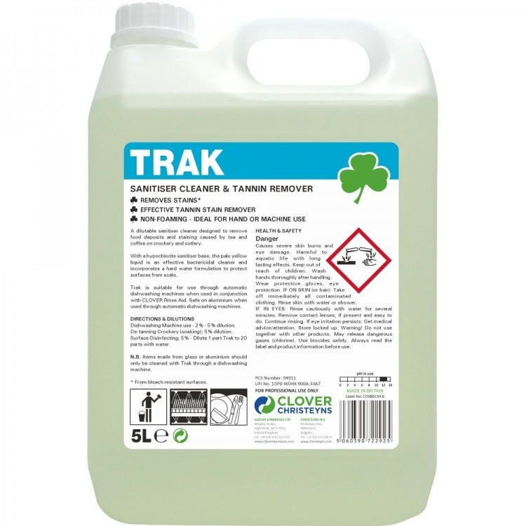Clover Chemicals Trak Sanitiser & Tannin Remover (249)