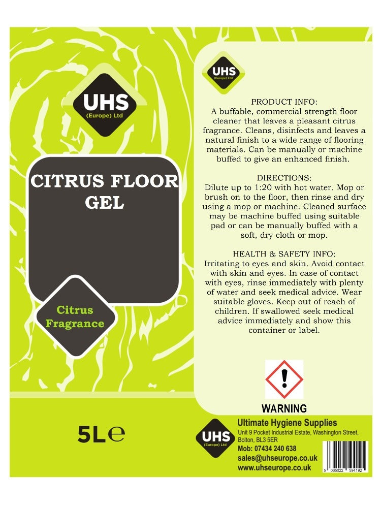 Citrus Floor Gel - UHS EUROPE