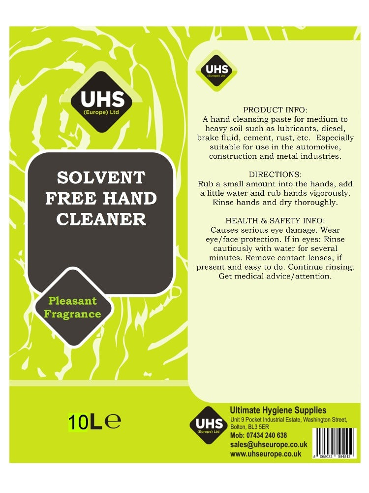 Solvent Free Hand Cleaner - UHS EUROPE
