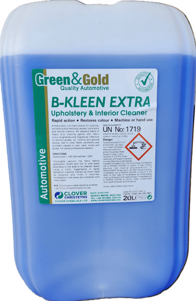 Clover Chemicals B-Kleen Extra - Upholstery & Interior Cleaner (310)