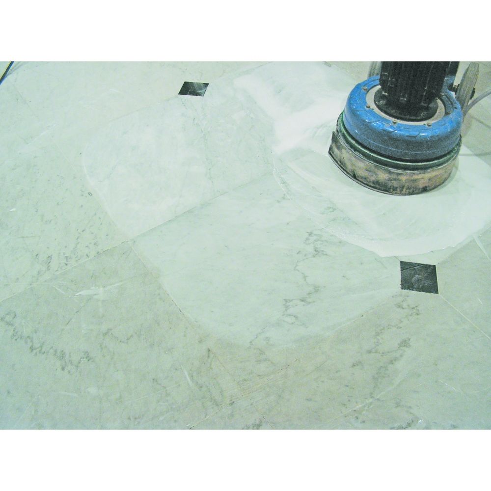 17" Standard Speed Machine Floor Pads – in use