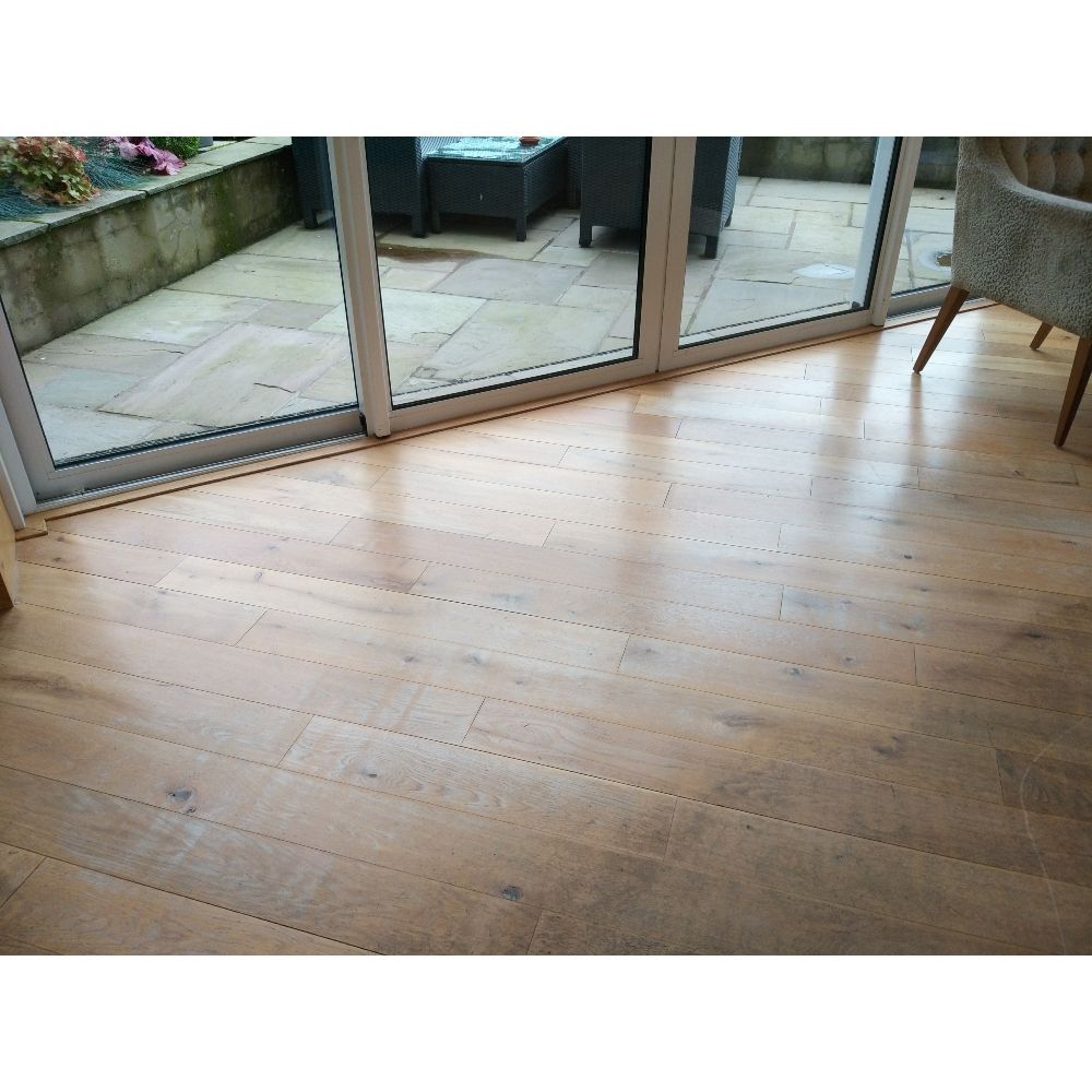 17" Standard Speed Machine Floor Pads – before and after