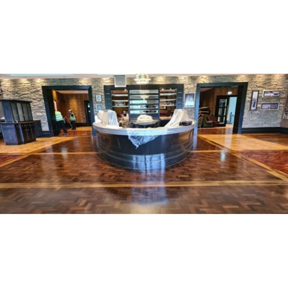 17" Standard Speed Machine Floor Pads – before and after, view 4