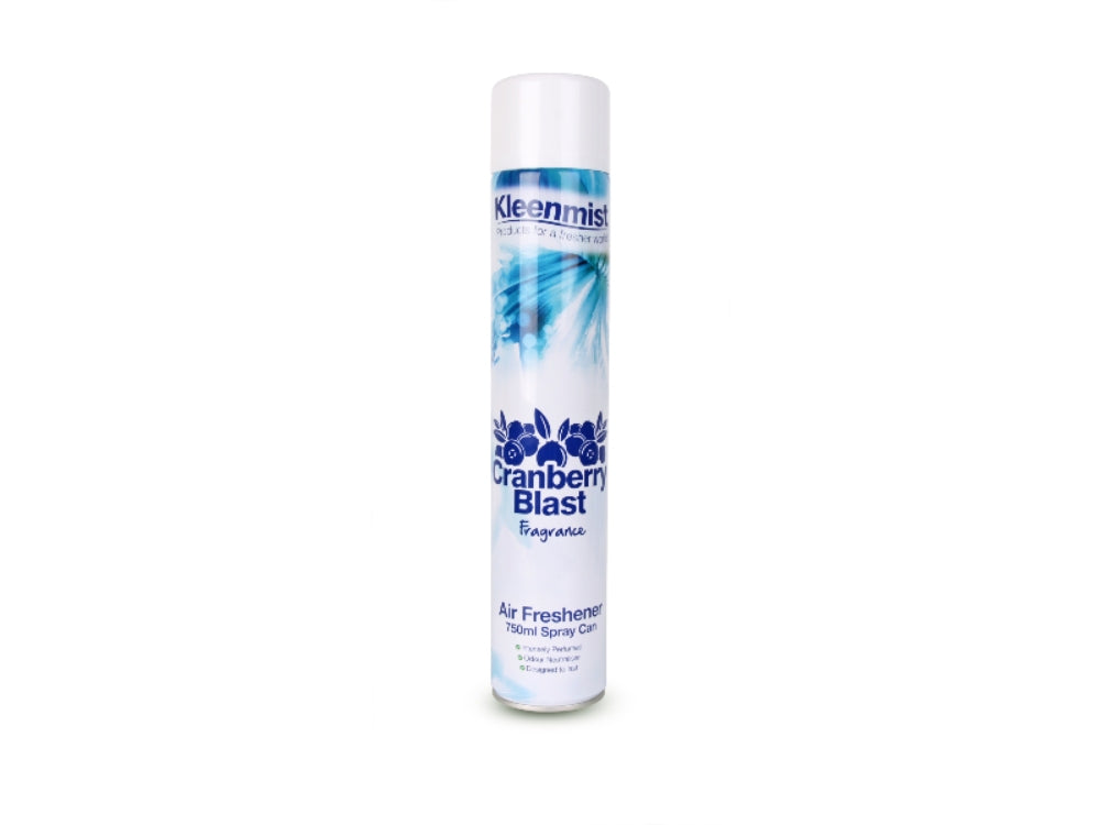Kleenmist air freshener 750ml, cranberry blast