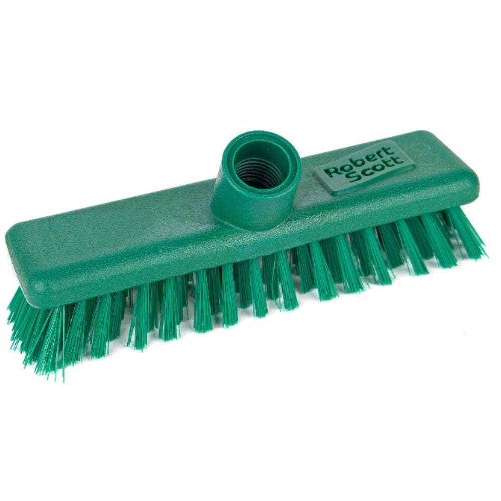 Colour Coded Washable Deck Scrub Stiff Bristles 23cm