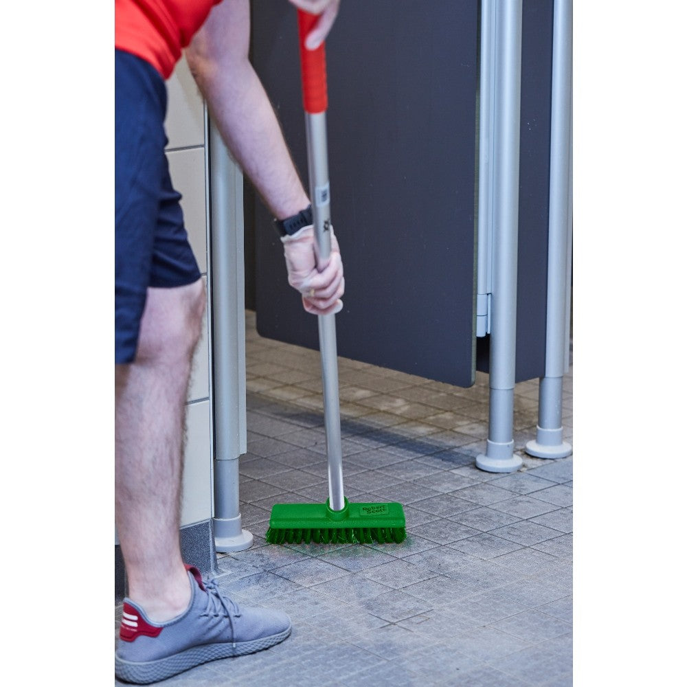 Colour Coded Washable Deck Scrub Stiff Bristles 23cm