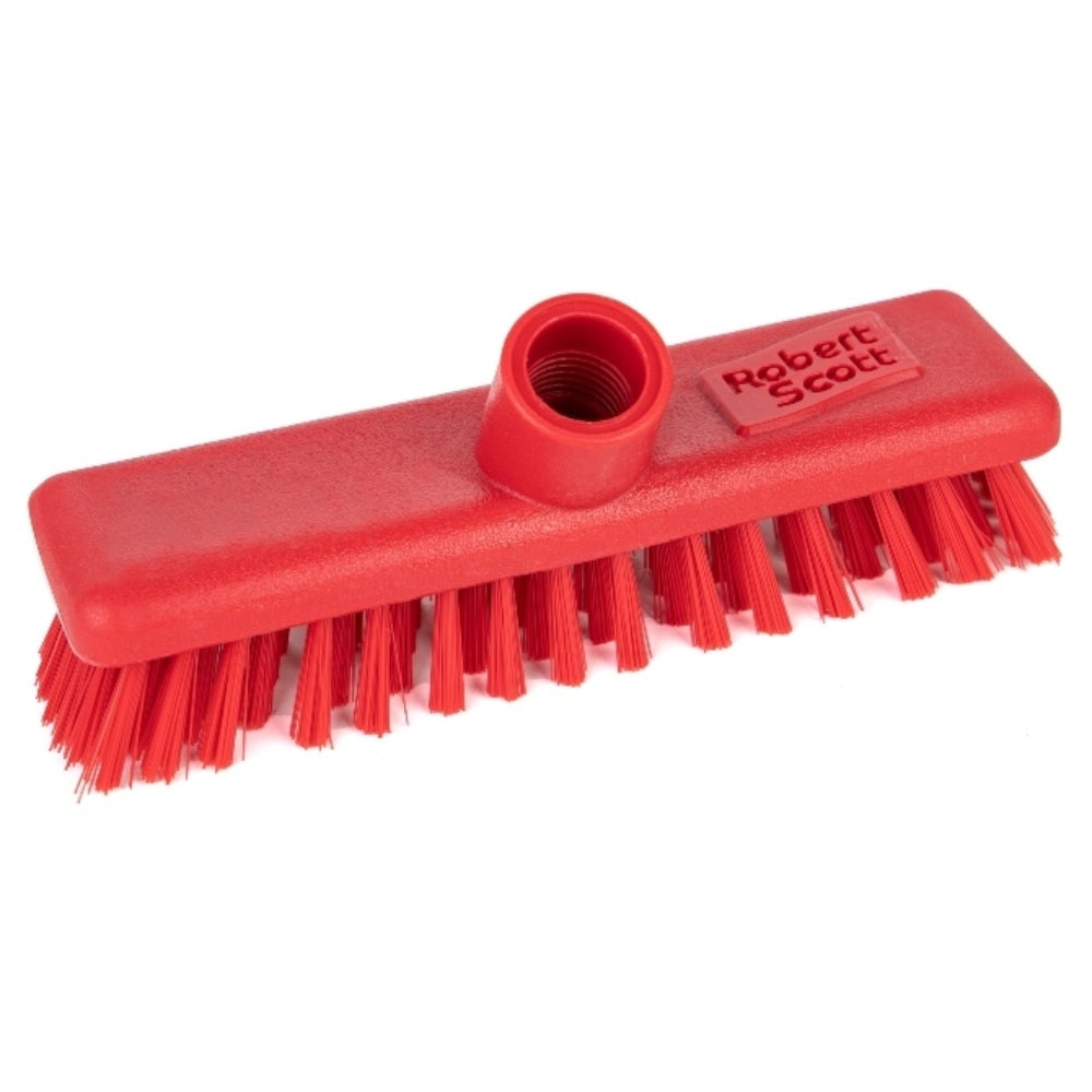 Colour Coded Washable Deck Scrub Stiff Bristles 23cm