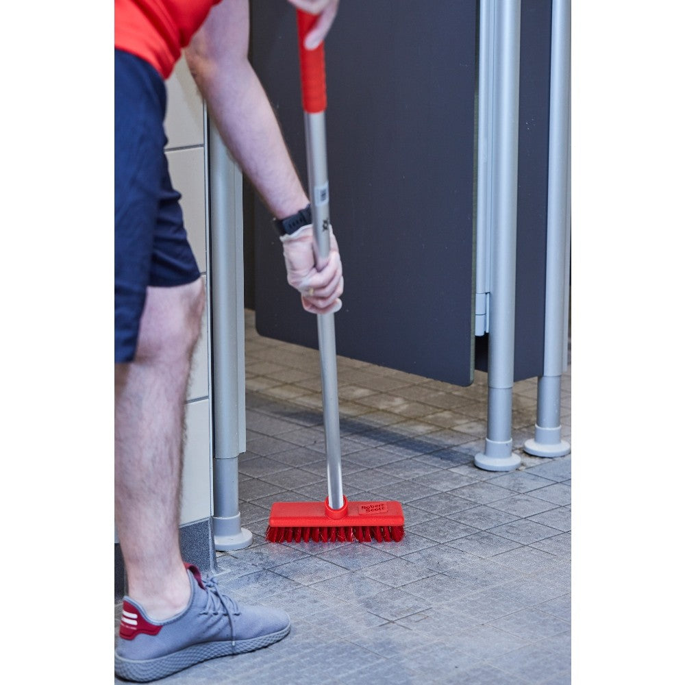Colour Coded Washable Deck Scrub Stiff Bristles 23cm