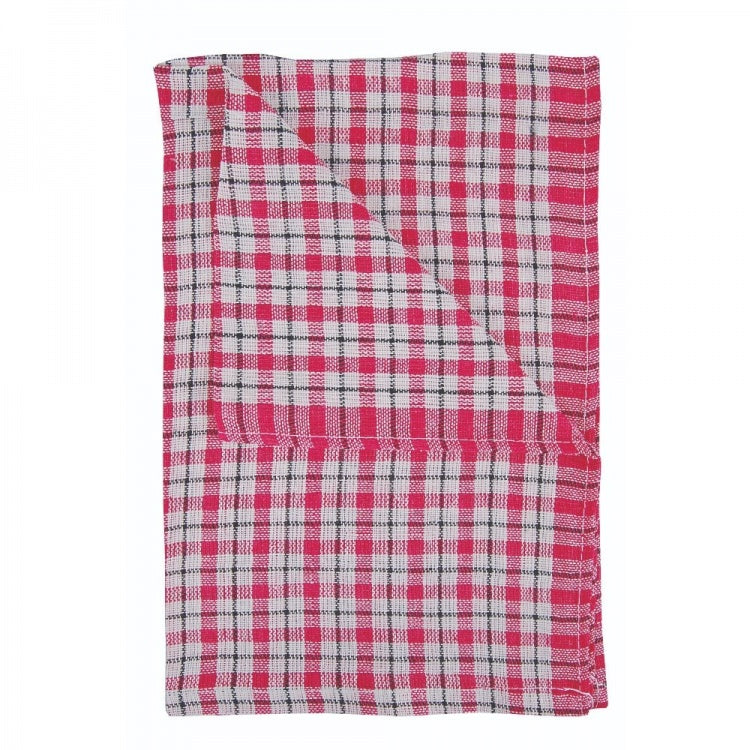 Coloured Check Tea Towel (10)
