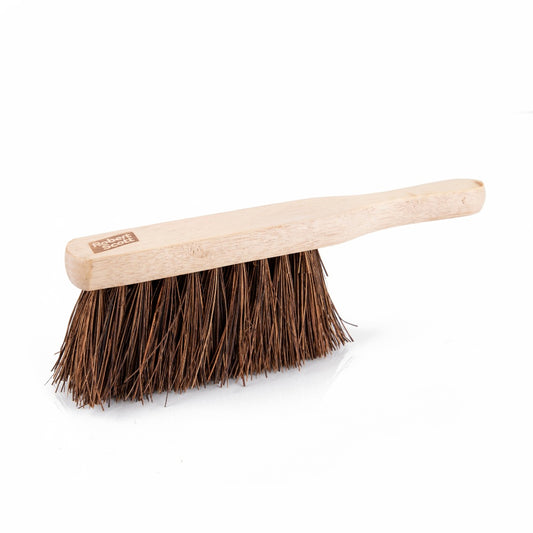 FSC Wooden Hand Brush with Stiff Bassine Bristles, 11 Inch