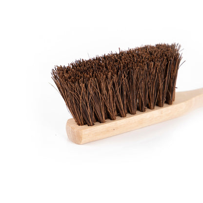 FSC Wooden Hand Brush with Stiff Bassine Bristles, 11 Inch