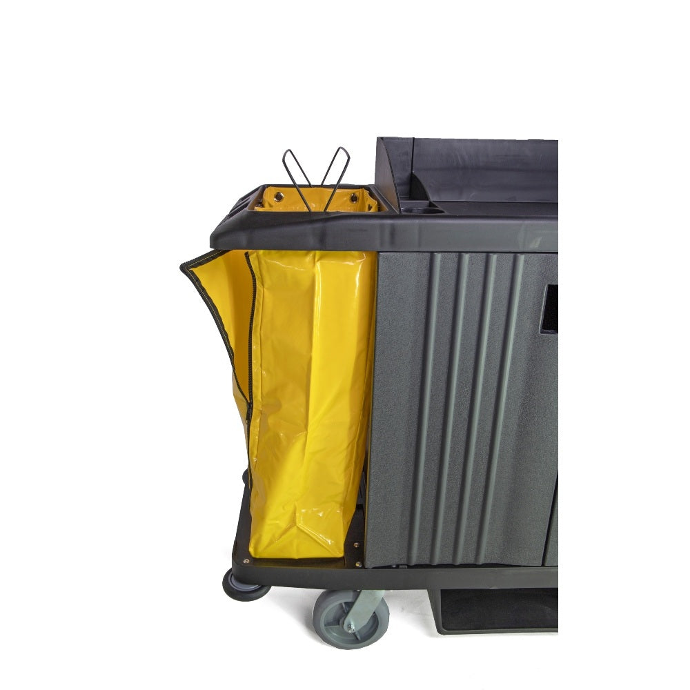Commercial Housekeeping Trolley with Lockable Storage Cabinet