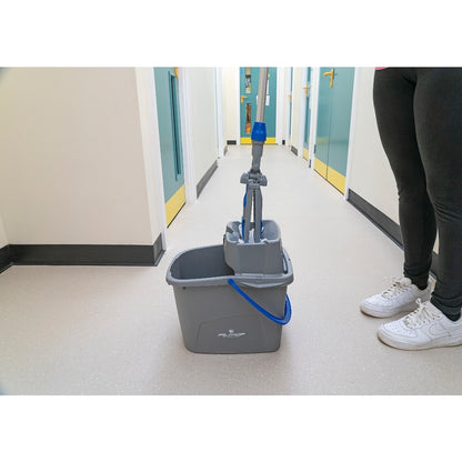 Easy Wash Flat Mop Kit 15L – Compact Microfibre Mop & Bucket System