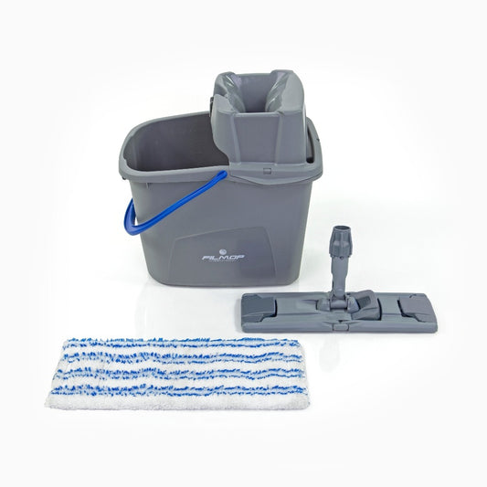 Easy Wash Flat Mop Kit 15L – Compact Microfibre Mop & Bucket System
