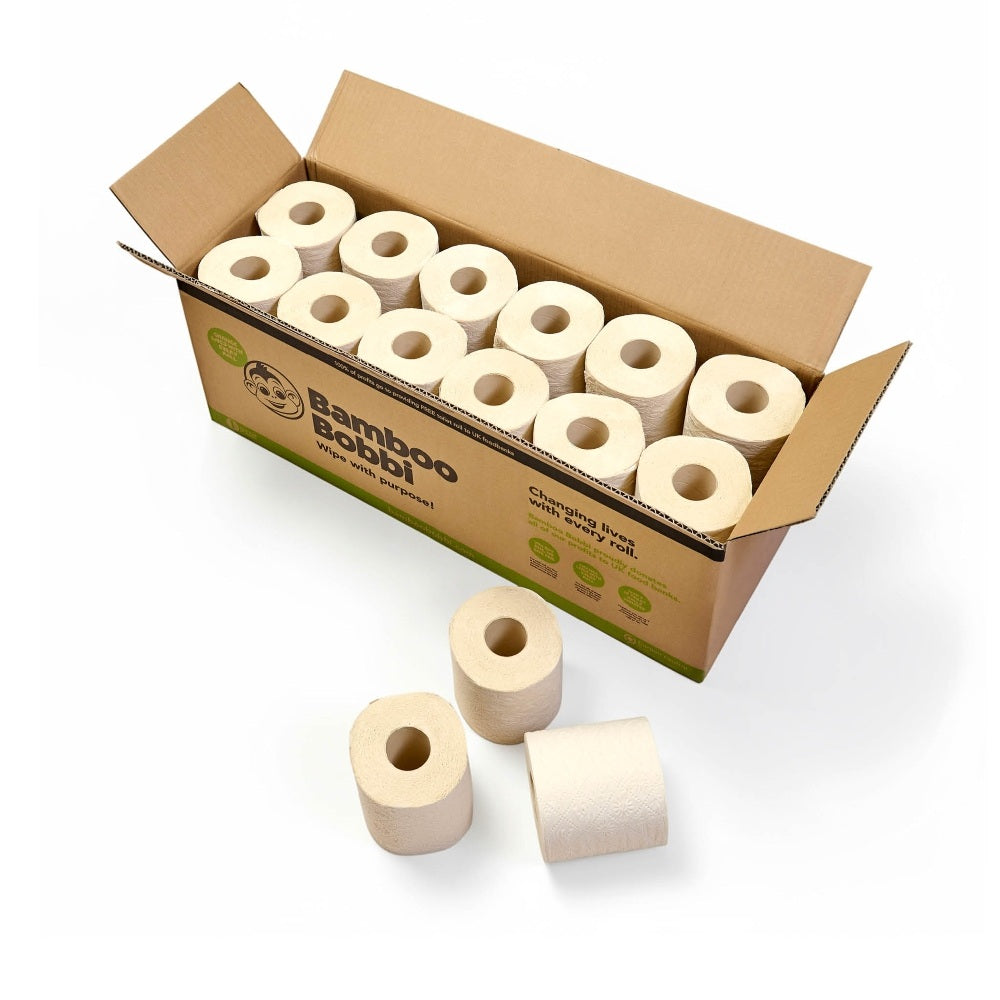 Bamboo Bobbi Unbleached Toilet Paper (48 Rolls)