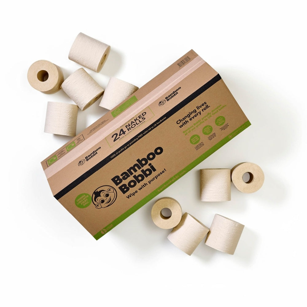 Bamboo Bobbi Unbleached Toilet Paper (48 Rolls)