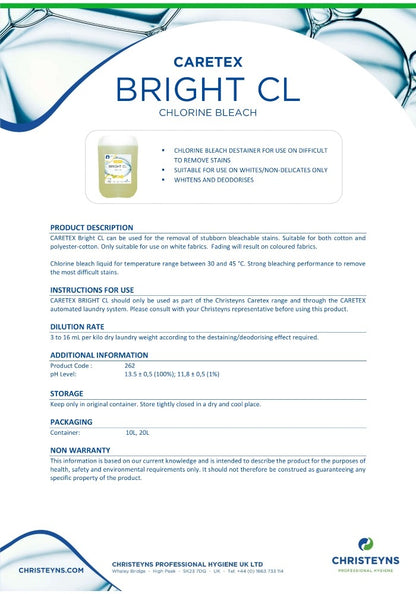 Caretex Bright CL Chlorine Bleach (262)