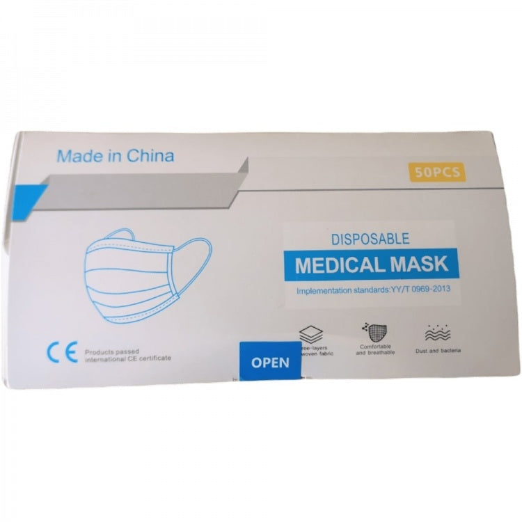 Powder Resistant Mask 3 Ply IIR Splash Resistant Disposable Face Mask (Pack of 50) – UHS ...