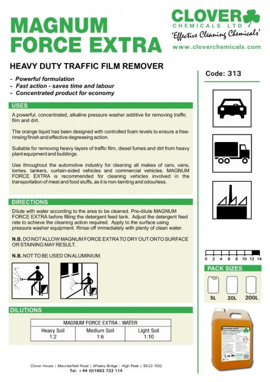 Clover Chemicals Magnum Force Extra Heavy Duty TFR (313)