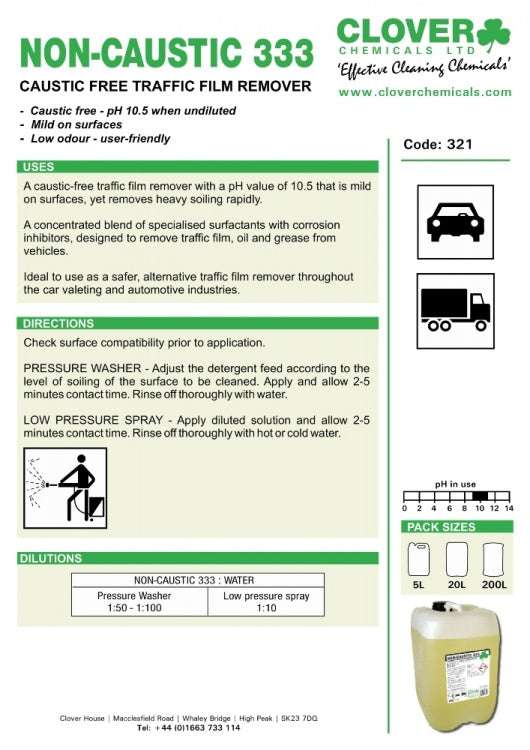 Clover Chemicals Non-Caustic 333 TFR (321)