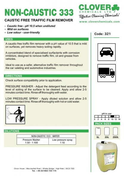 Clover Chemicals Non-Caustic 333 TFR (321)