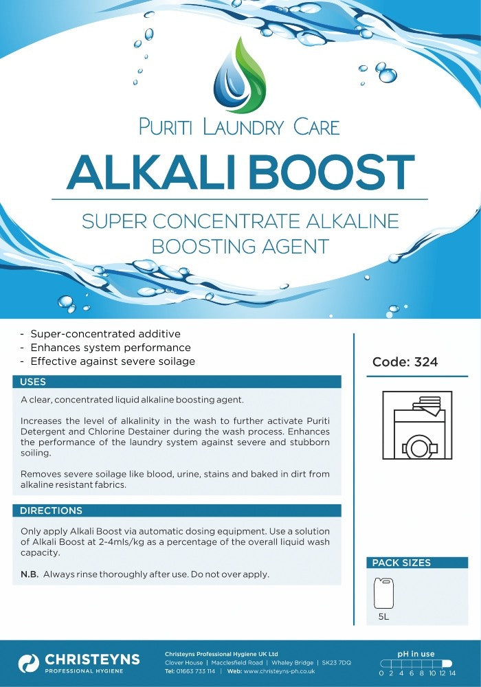 Clover Chemicals Puriti Super Concentrate Alkaline Boosting Agent (324)