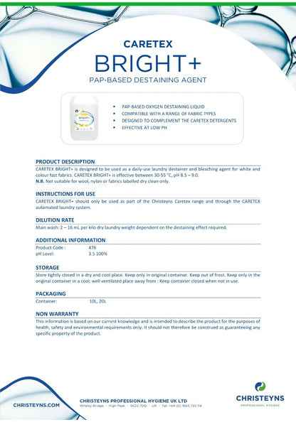 Caretex Bright+ Pap-Based Destaining Agent (476)