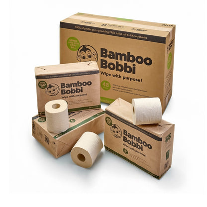 Bamboo Bobbi Unbleached Toilet Paper (48 Rolls)