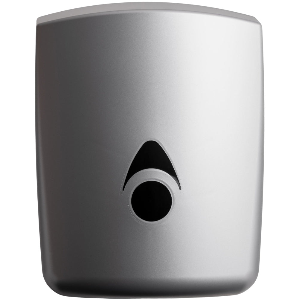 Myriad Matte Silver Recycled Centrefeed Dispenser | UK Made