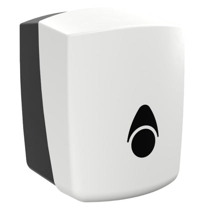Myriad Gloss White Recycled Centrefeed Dispenser | UK Made