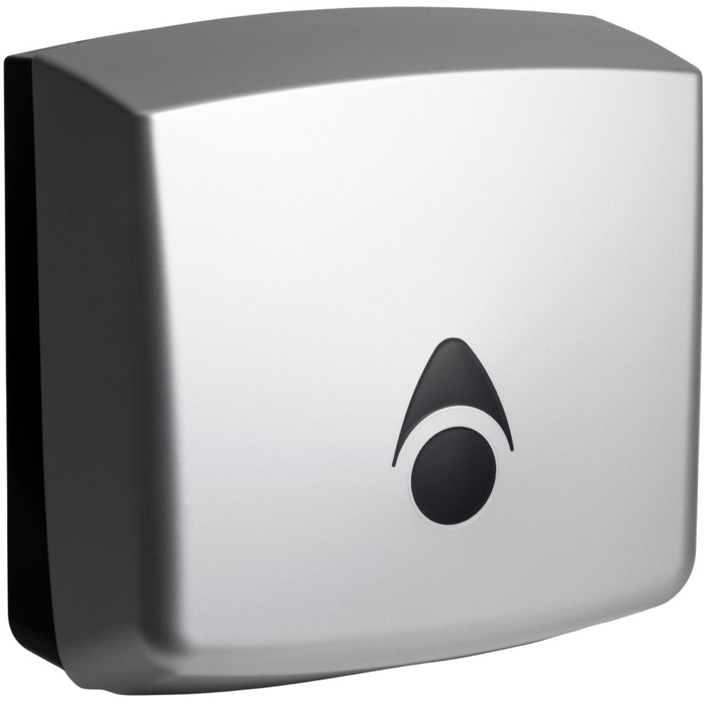 Myriad Matte Silver Recycled Hand Towel Dispenser | Sustainable Commercial Paper Towel Dispenser