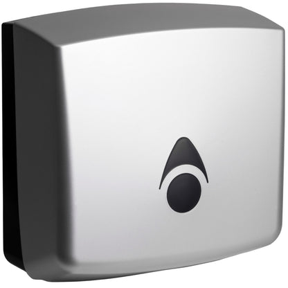 Myriad Matte Silver Recycled Hand Towel Dispenser | Sustainable Commercial Paper Towel Dispenser
