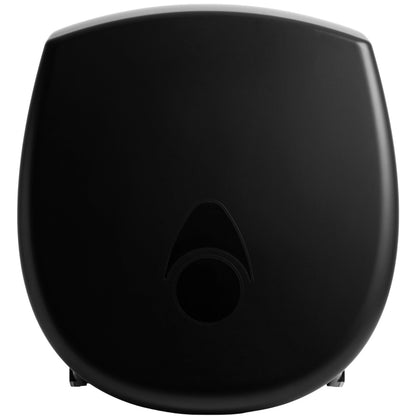 Myriad Matte Black Recycled Mini Jumbo Toilet Roll Dispenser | 8” Commercial Washroom Dispenser