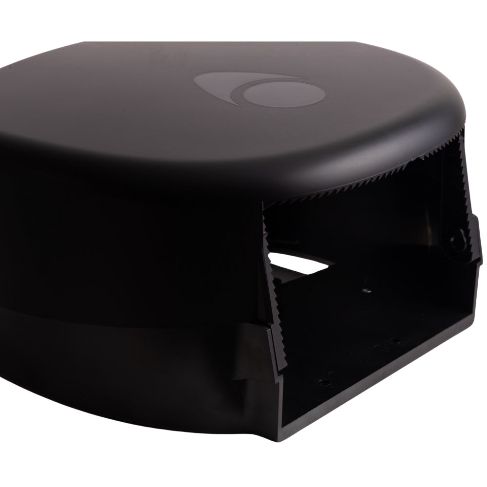 Myriad Matte Black Recycled Mini Jumbo Toilet Roll Dispenser | 8” Commercial Washroom Dispenser
