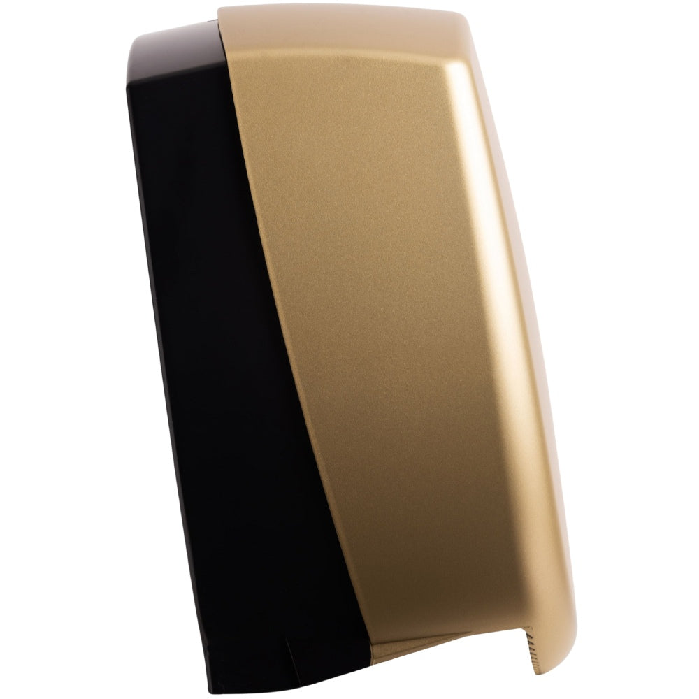 Myriad Matte Brass Recycled Mini Jumbo Toilet Roll Dispenser | 8” Commercial Washroom Dispenser