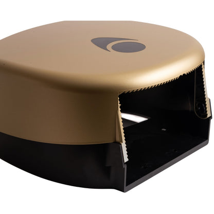 Myriad Matte Brass Recycled Mini Jumbo Toilet Roll Dispenser | 8” Commercial Washroom Dispenser