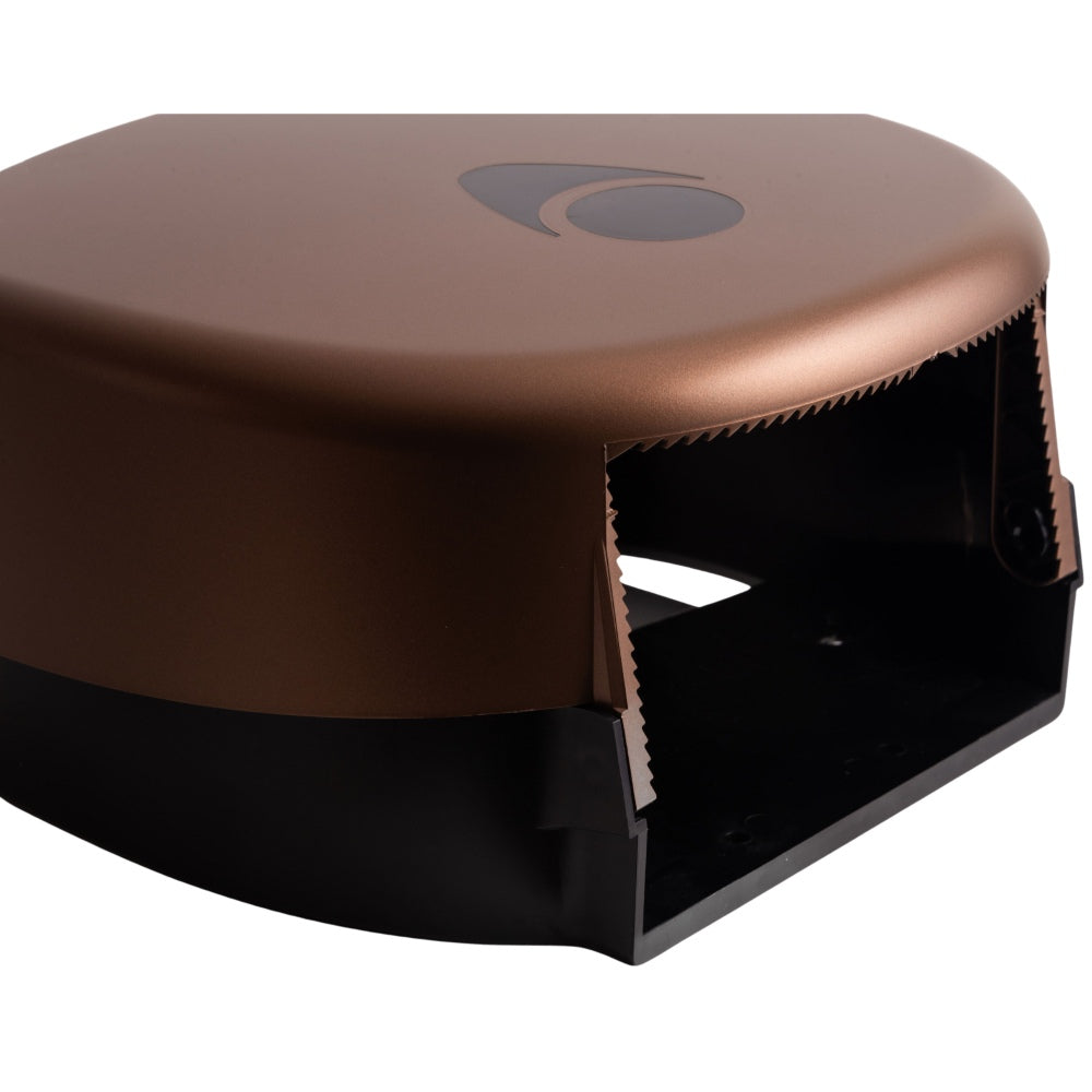 Myriad Matte Copper Recycled Mini Jumbo Toilet Roll Dispenser | 8” Commercial Washroom Dispenser