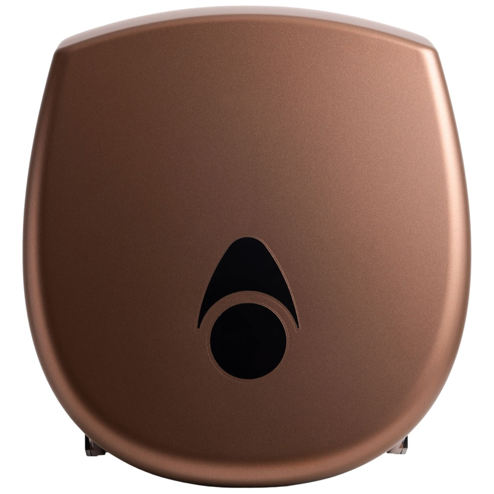 Myriad Matte Copper Recycled Mini Jumbo Toilet Roll Dispenser | 8” Commercial Washroom Dispenser